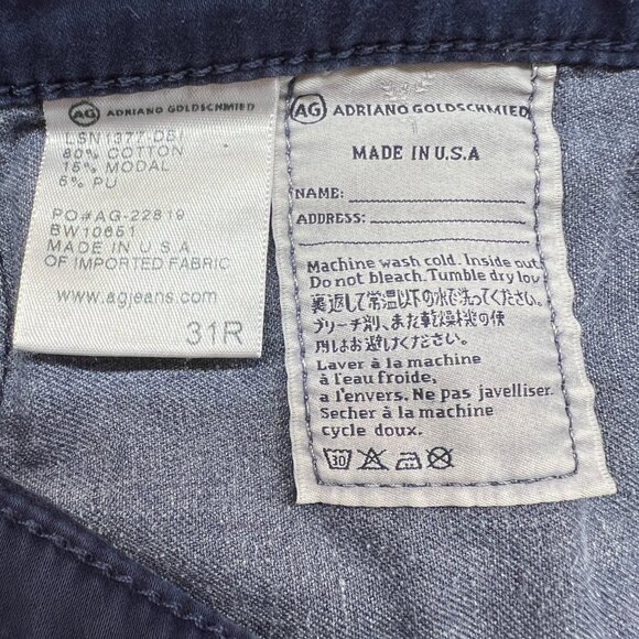 AG Adriano Goldschmied The Stevie Ankle Jeans Slim Straight Ankle Size 31 - Picture 8 of 9